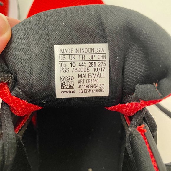 Men's Adidas Energy Cloud 2 Red Black Colourway Runners Sneakers, Size 10.5 - Picture 10 of 10